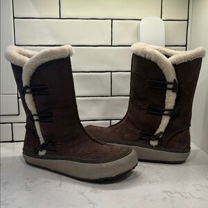 Merrell Spirit Tibet High Espresso Winter Boots Thinsulate Polartec - 11 Women’s